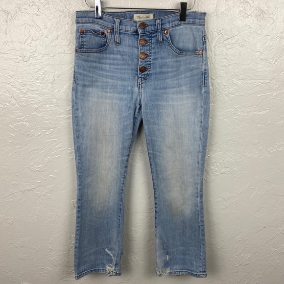 Madewell Denim - Madewell light wash Cali Demi-boot jeans 27P